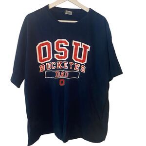 Gildan XL OSU Ohio state buckeyes dad black red short sleeve